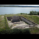 Reste des Brückenkopfes der Trajansbrücke auf der rumänischen Seite